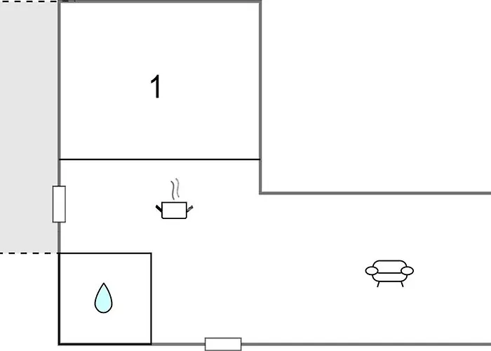 Lägenhet 1 Bedroom Stunning In